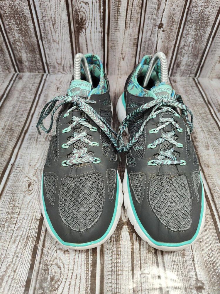 Skechers Skech Flex Ultimate Women's Size 9.5 Running Shoes Teal 12126 - Picture 3 of 12